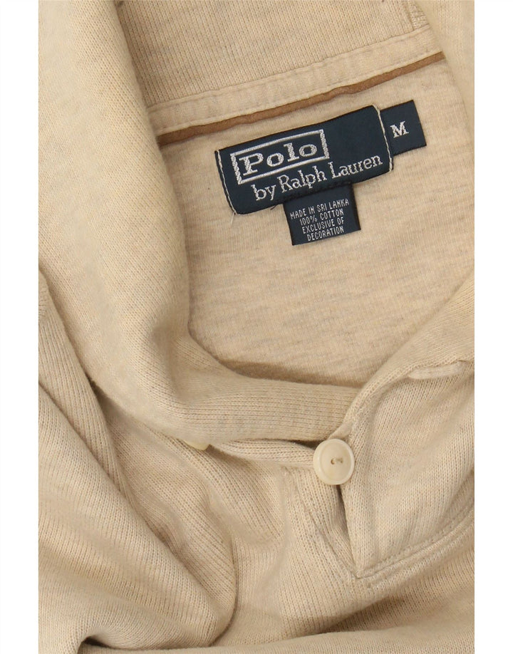 POLO RALPH LAUREN Herren-Pullover mit Schalkragen, Mittelbeige meliert