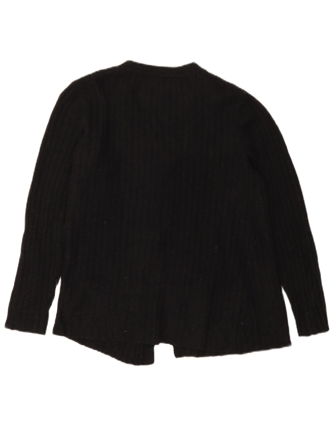 Zara Damen-Cardigan-Pullover UK 10 Small Schwarz Polyamid