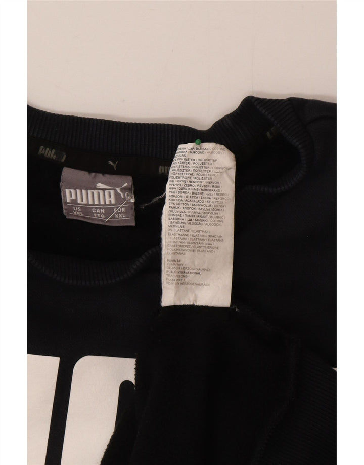 Puma Herren Graphic Sweatshirt Pullover 2XL Schwarz Baumwolle