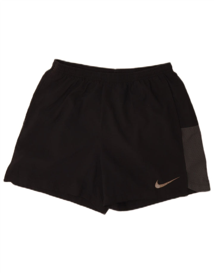 Nike Herren Dri Fit Sportshorts Mittelschwarzes Colourblock-Polyester