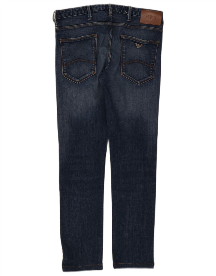 Armani Damen Slim Jeans W32 L29 Blau