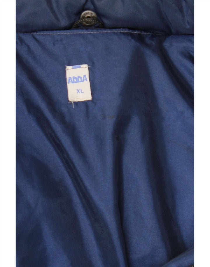 Vintage Herren Wattierte Jacke UK 42 XL Marineblau