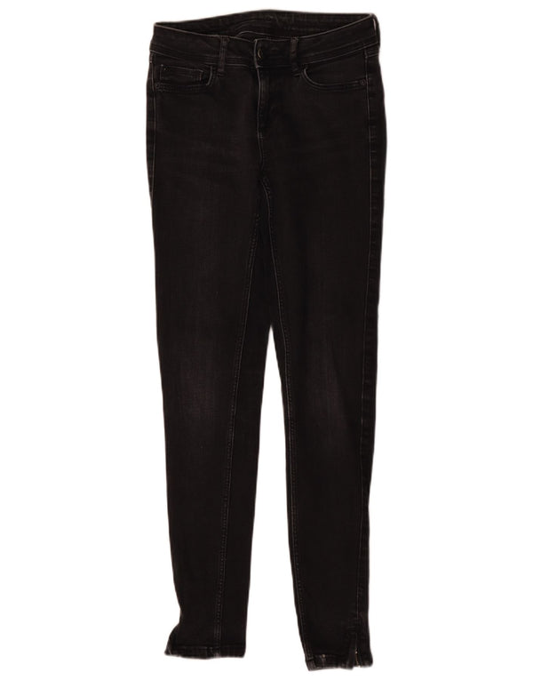 Zara Womens Skinny Jeans EU 34 2XS W24 L28 Black Cotton
