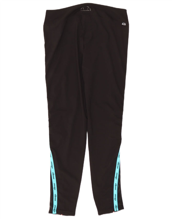 Ellesse Womens Graphic Leggings UK 14 Large Schwarz Colourblock
