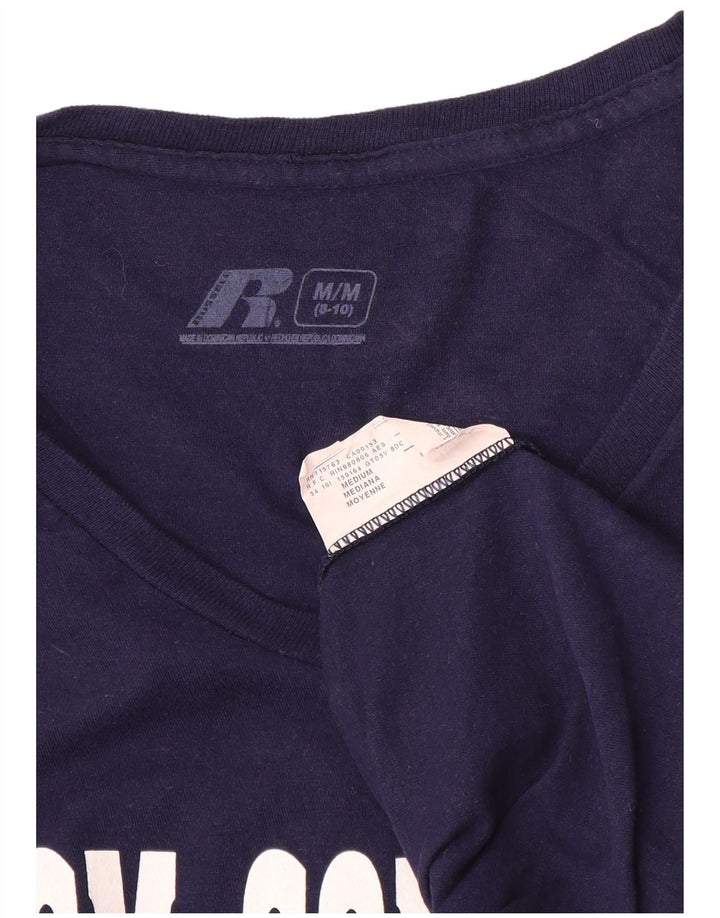 Russell Athletic Jungen-Oberteil mit Grafik, langärmlig, 8–9 Jahre, mittleres Marineblau