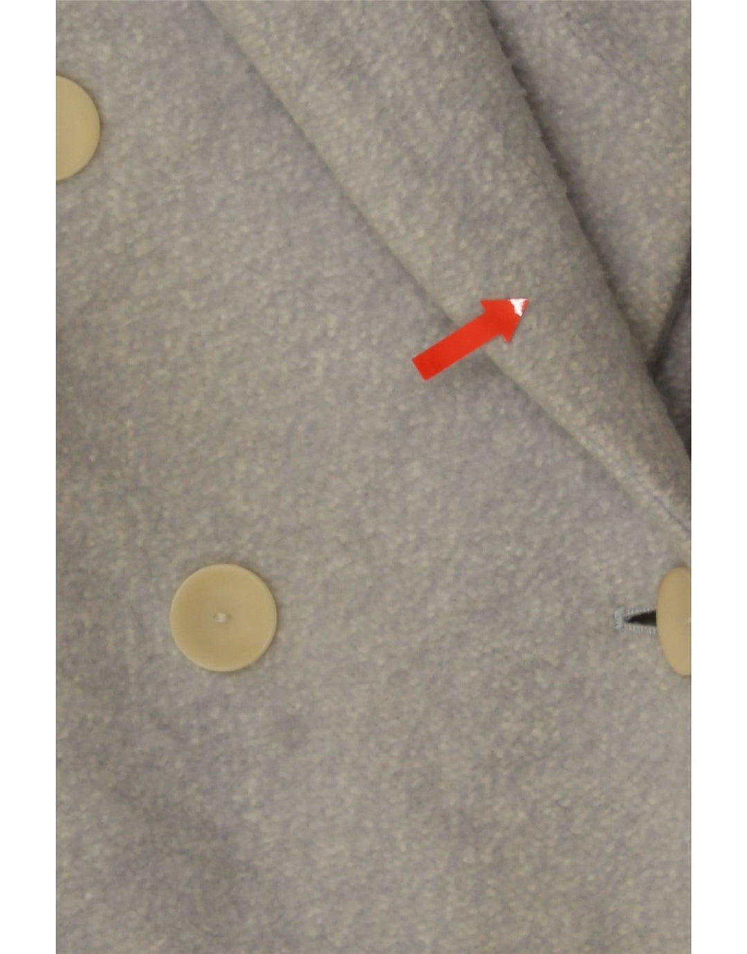 Zara Damen Übergroßer zweireihiger Mantel UK 6 XS Blau meliert