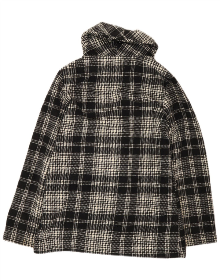 Barrage Fleece-Windjacke für Damen, UK 14, Mittelschwarz, kariertes Polyester