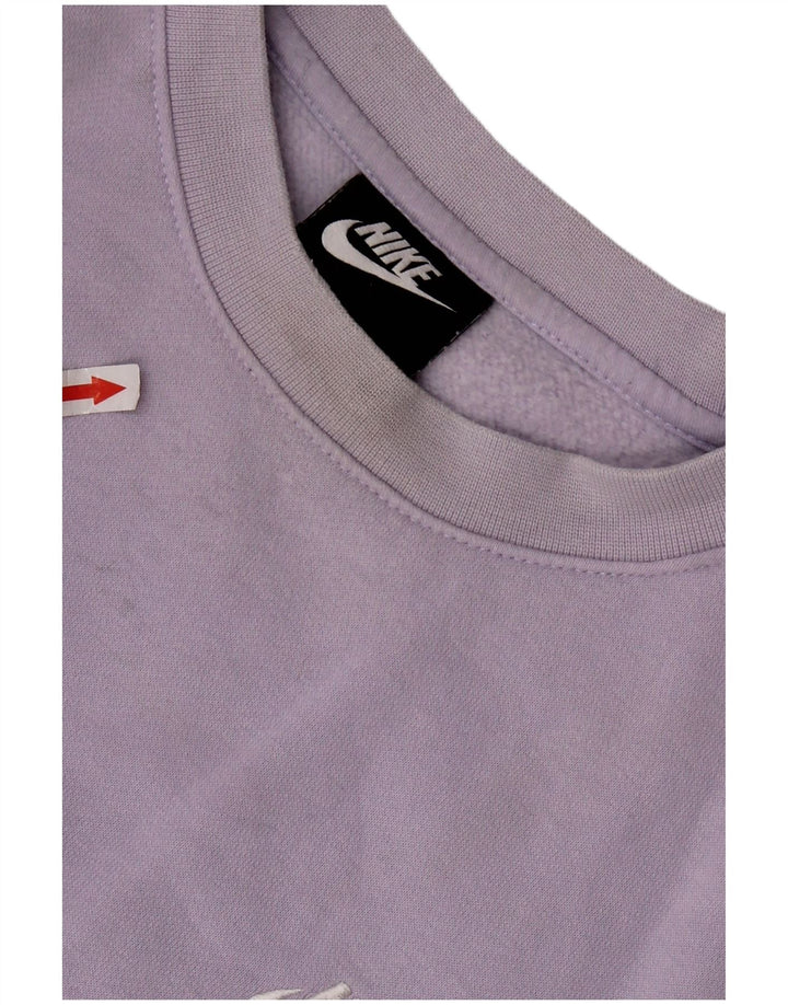 Nike Herren-Sweatshirt mit lockerer Passform, Größe S, Lila, Baumwolle