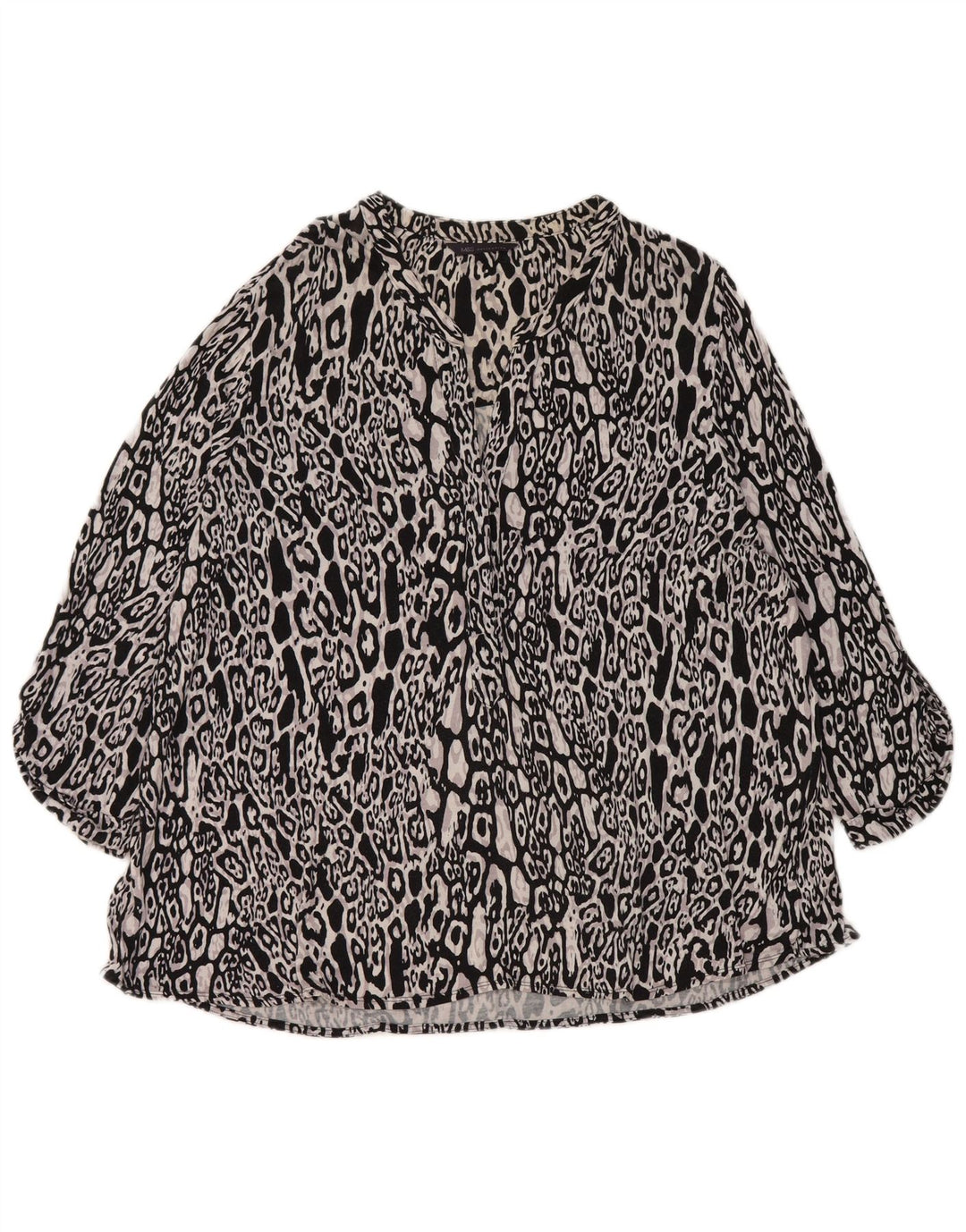 Marks & Spencer Damen Blusenoberteil UK 20 2XL Mehrfarbiger Tierdruck