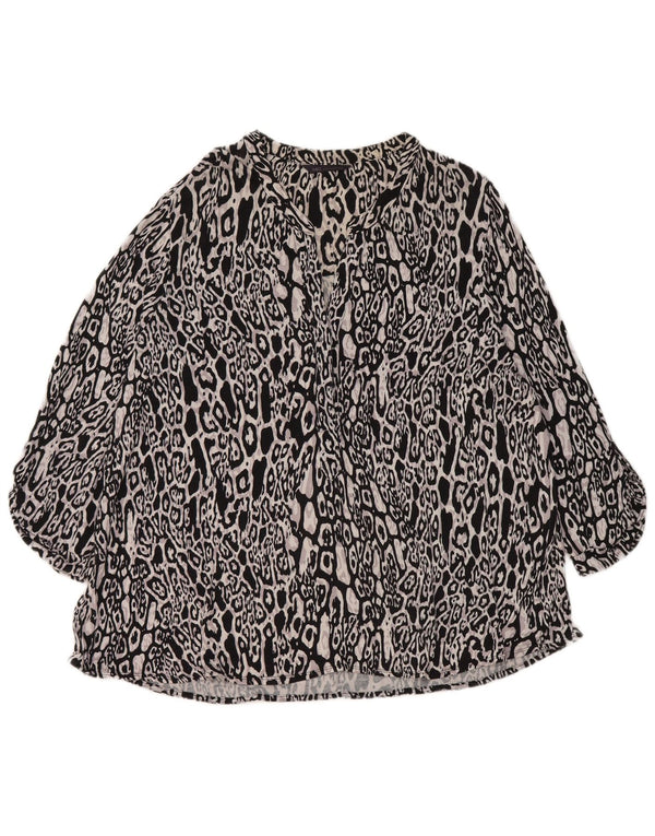 Marks & Spencer Damen Blusenoberteil UK 20 2XL Mehrfarbiger Tierdruck