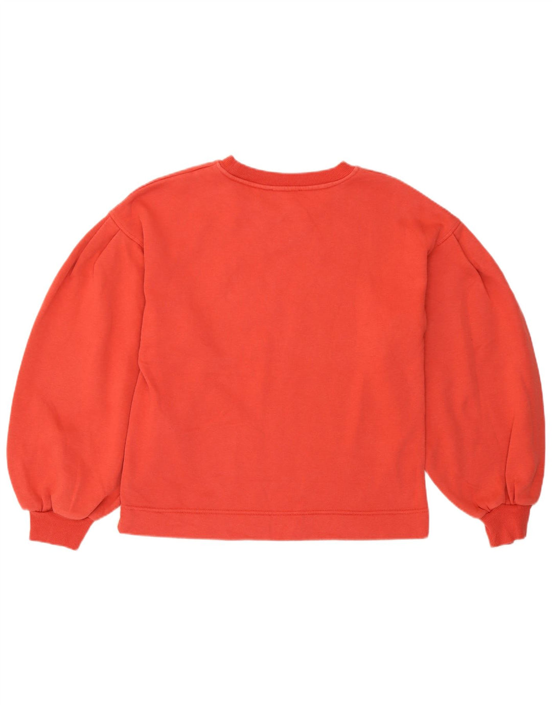 Zara Damen Relaxed Fit Sweatshirt Pullover UK 8 Small Orange