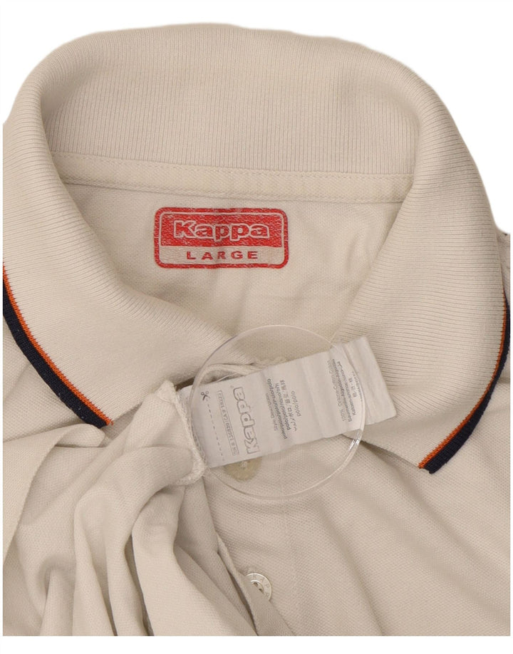 Kappa Herren Poloshirt Large Weiß