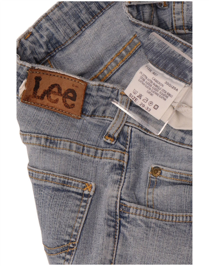 Lee Damen Cameron Straight Jeans W29 L33 Blaue Baumwolle
