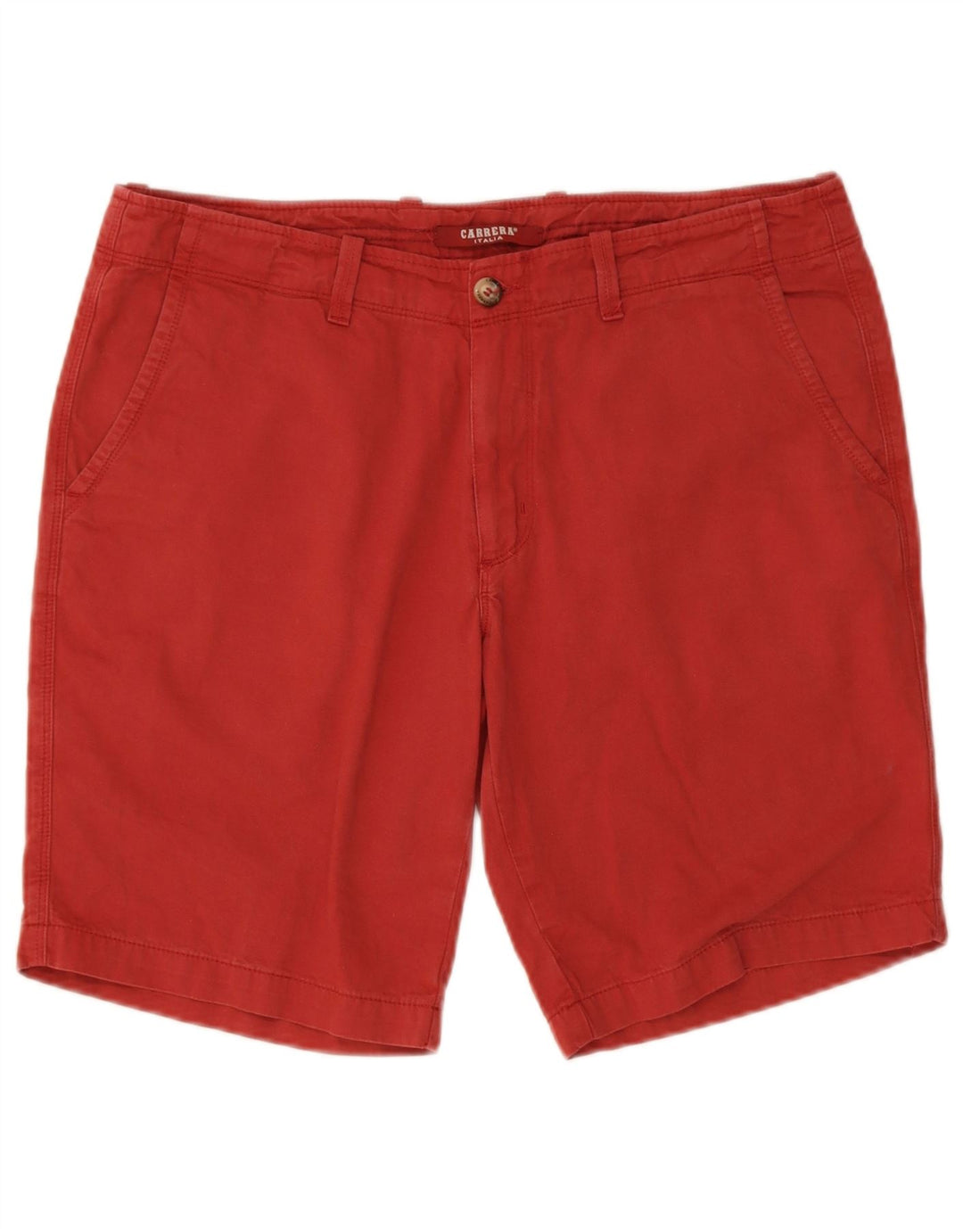 Carrera Herren Chino Shorts IT 52 XL W36 Rote Baumwolle