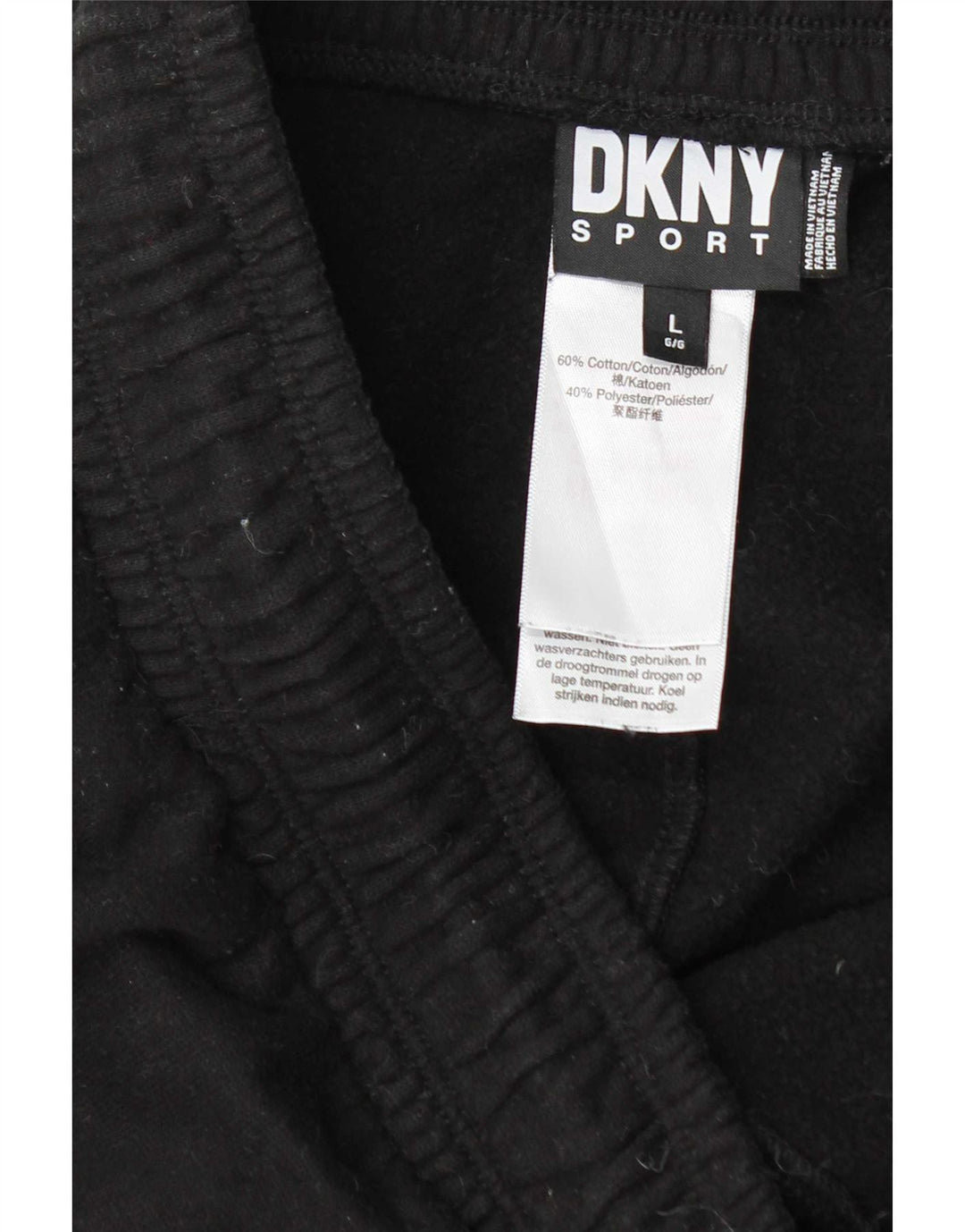 Dkny Herren-Trainingshose, Jogginghose, Größe L, Schwarz, Baumwolle