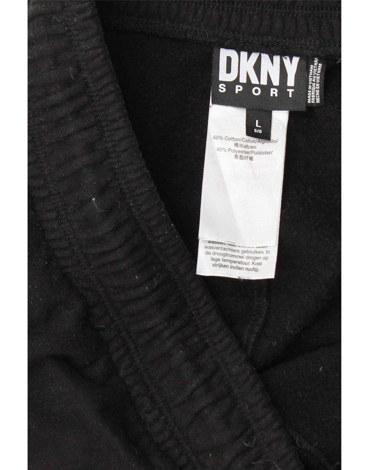 Dkny Herren-Trainingshose, Jogginghose, Größe L, Schwarz, Baumwolle