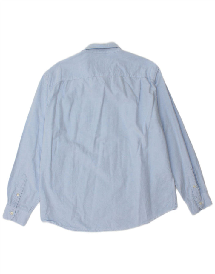 AMERICAN EAGLE Herren-Hemd mit klassischer Passform, große blaue Baumwolle