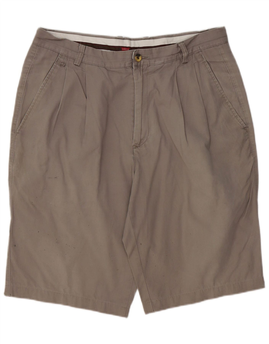 CARRERA Herren Pegged Chino Shorts W36 Large Grau Baumwolle