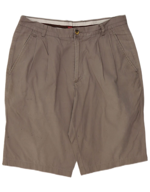 CARRERA Herren Pegged Chino Shorts W36 Large Grau Baumwolle