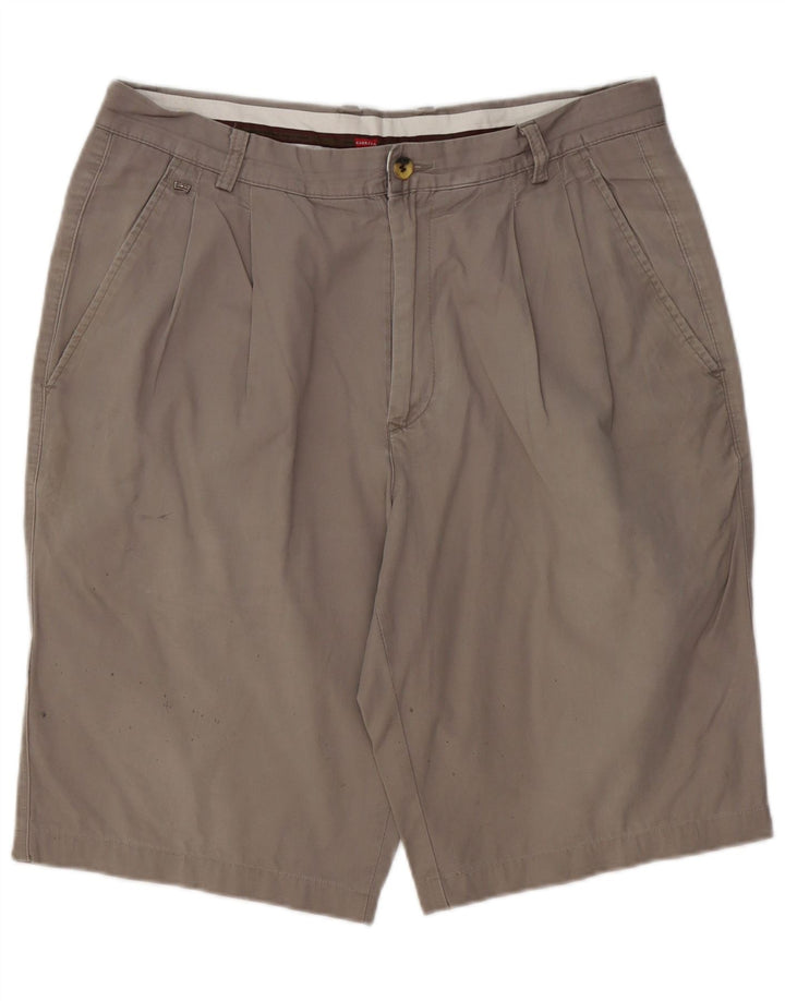 CARRERA Herren Pegged Chino Shorts W36 Large Grau Baumwolle