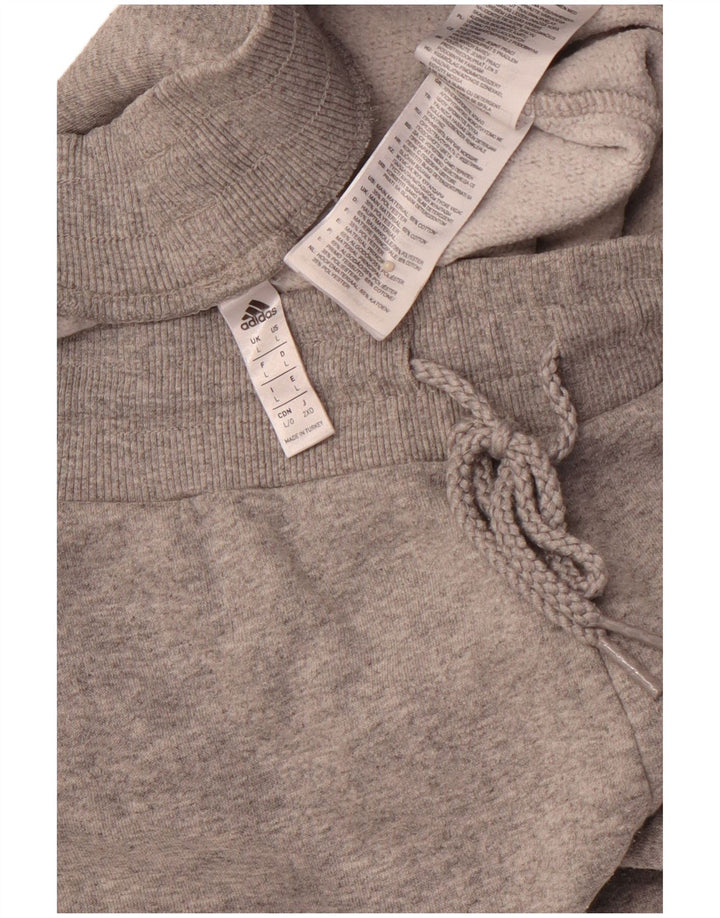 ADIDAS Herren-Trainingshose, Jogginghose, groß, graue Baumwolle