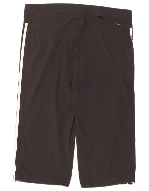 ADIDAS Damen Climalite Bermuda Sport Shorts UK 14 Medium Schwarz Polyamid