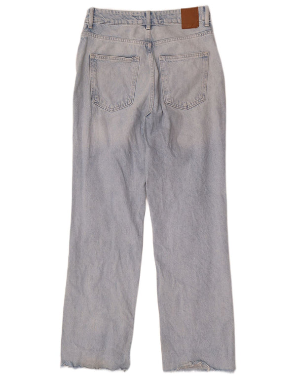 Zara Damen Straight Jeans EU 38 Small W28 L29 Blaue Baumwolle