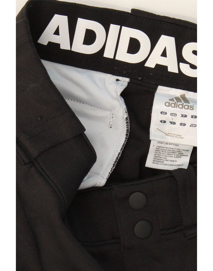 ADIDAS Womens Joggers Capri Trousers Small W32 L20 Black Polyester Vintage Adidas and Second-Hand Adidas from Messina Hembry 