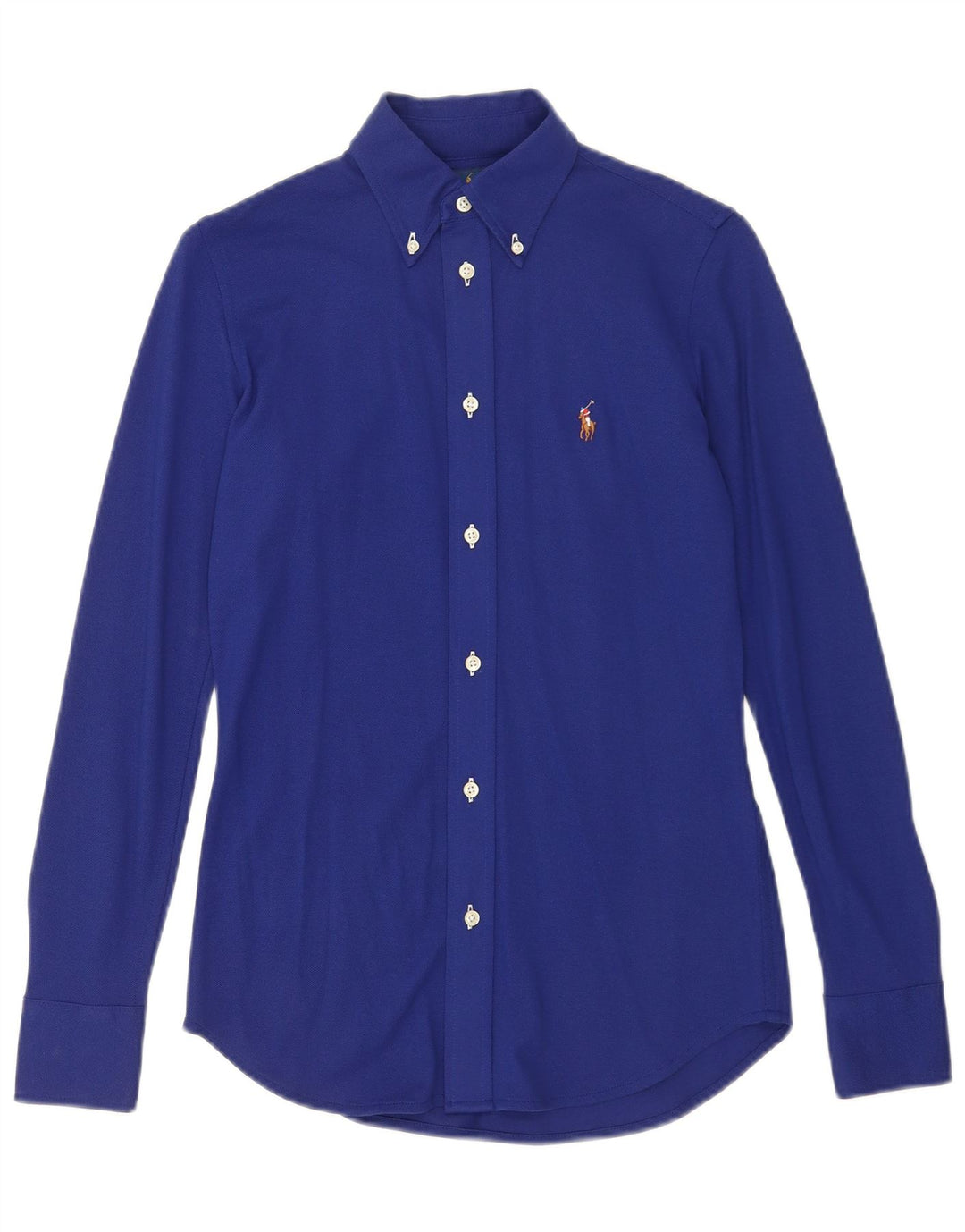 RALPH LAUREN Herrenhemd XS Blaue Baumwolle