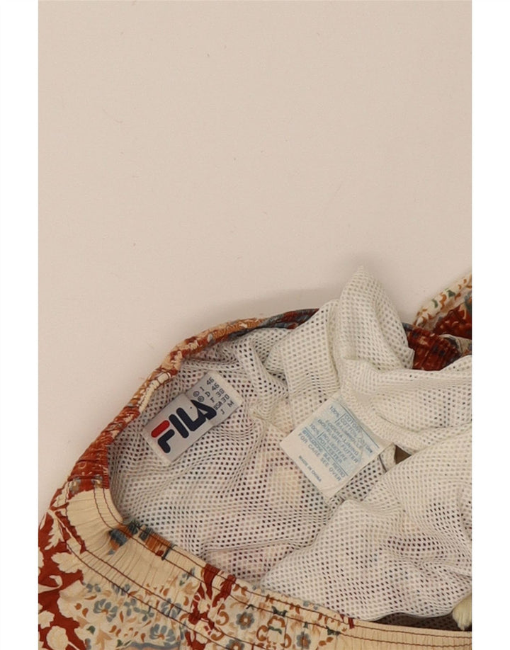 Fila Herren Badeshorts IT 46 Kleine mehrfarbige Patchwork-Baumwolle