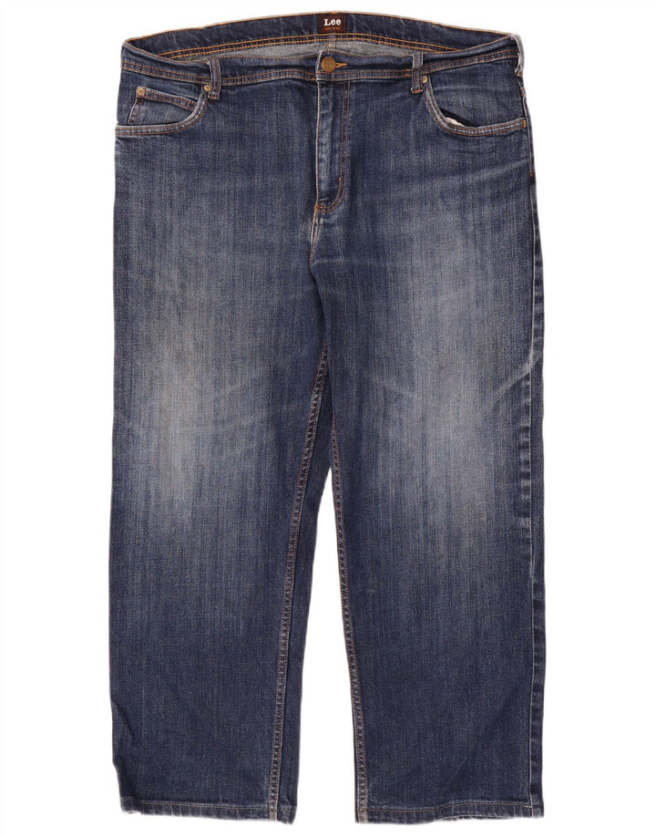 Lee Herren Brooklyn Straight Jeans W40 L27 Blaue Baumwolle