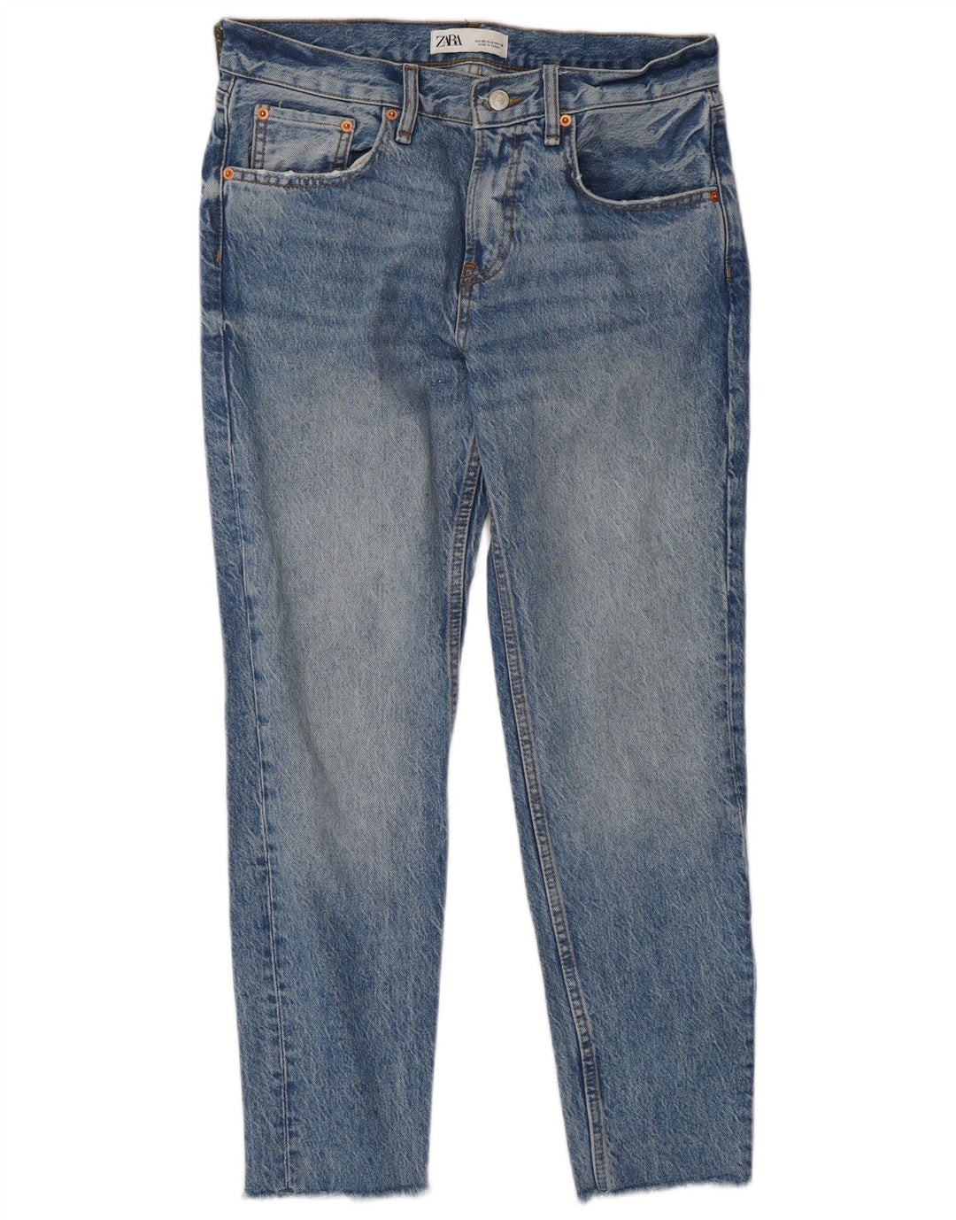 Zara Damen Slim Jeans EU 38 Small W28 L28 Blaue Baumwolle