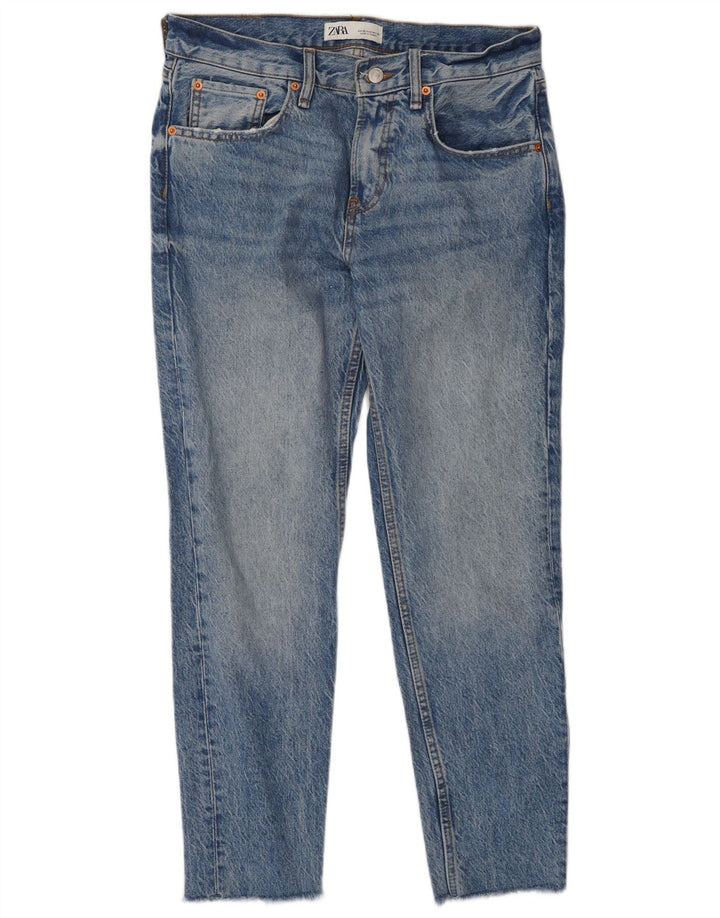 Zara Damen Slim Jeans EU 38 Small W28 L28 Blaue Baumwolle