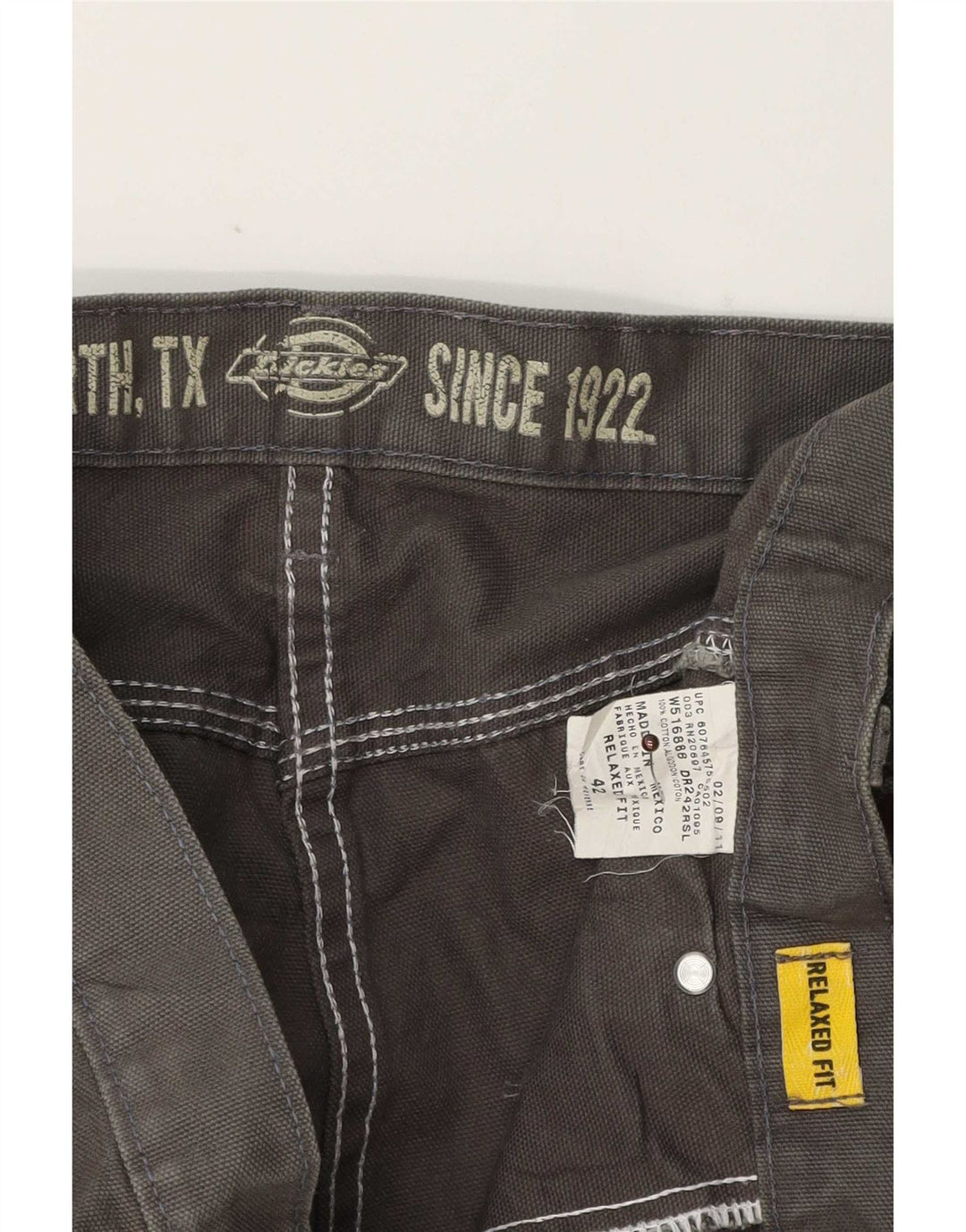 Dickies Herren-Cargoshorts mit entspannter Passform, W42, 2XL, graue Baumwolle