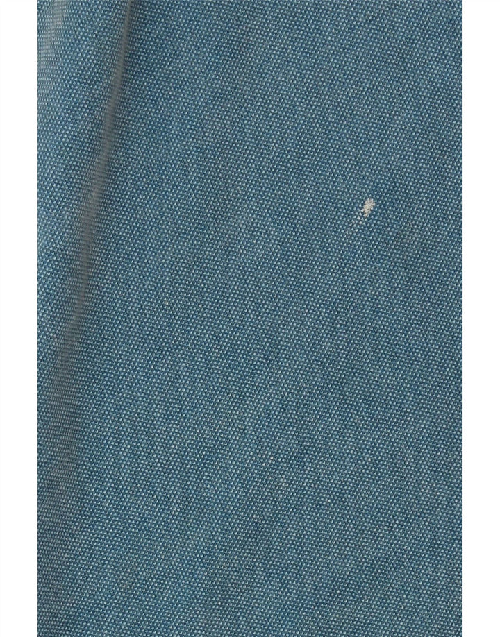 Fat Face Herren-Sweatshirt mit Reißverschluss am Hals, mittelblaue Baumwolle