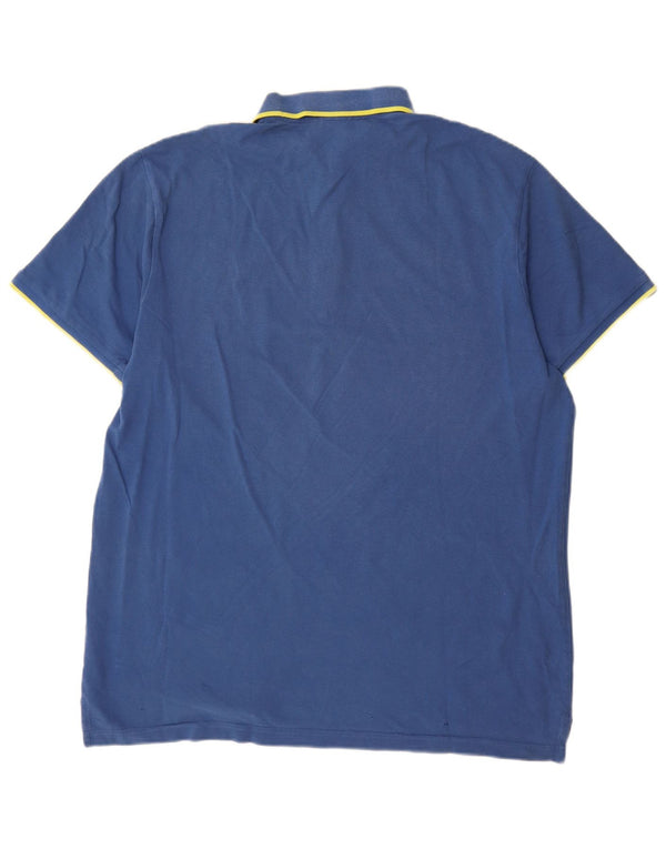 Puma Herren Poloshirt XL Blau Baumwolle
