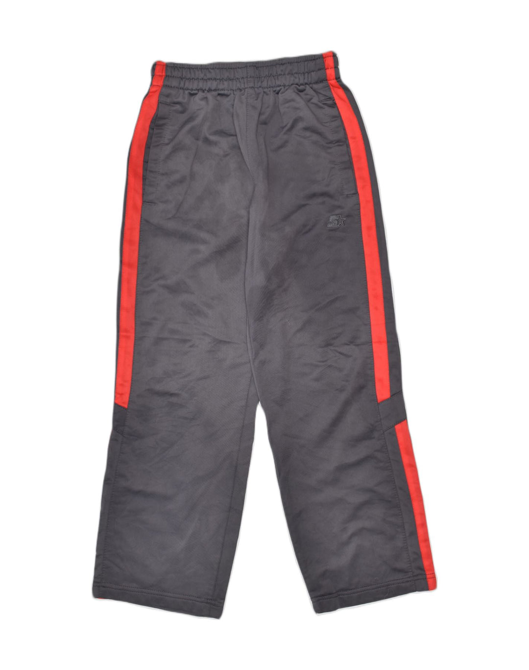 STARTER Boys Tracksuit Trousers 7-8 Years Medium Grey Polyester Sports | Vintage | Thrift | Second-Hand | Used Clothing | Messina Hembry 