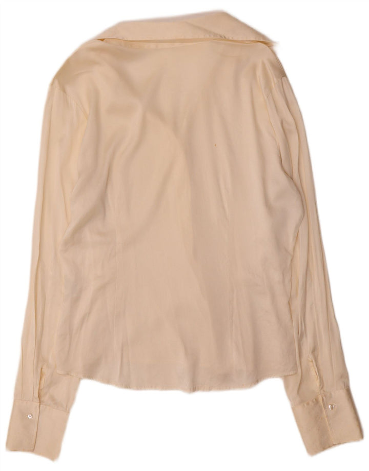Naracamicie Damen-Hemdbluse, UK 16, Größe L, cremefarbene Seide