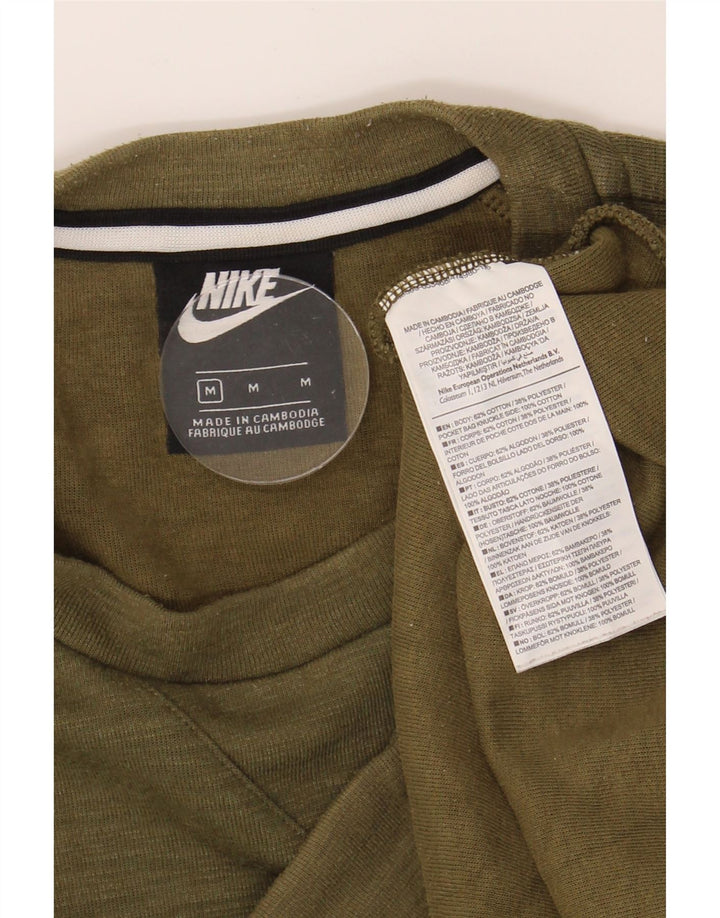 NIKE Mens Sweatshirt Jumper Medium Green Cotton Vintage Nike and Second-Hand Nike from Messina Hembry 