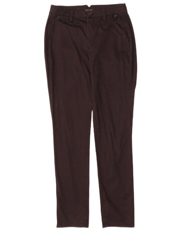 Massimo Dutti Damen Slim Chinohose EU 38 Small W26 L29 Schwarz