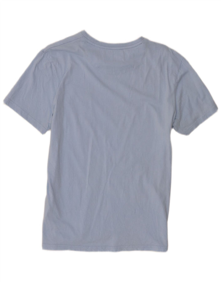 Lyle & Scott Herren T-Shirt Top Large Blau Colourblock Baumwolle