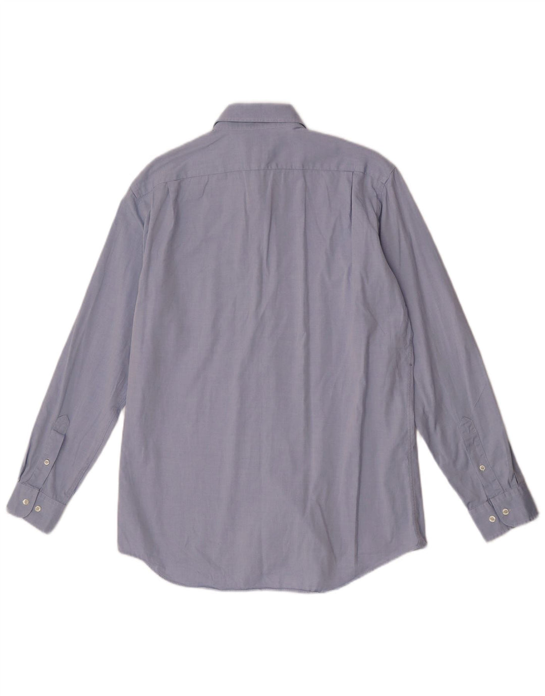 Lacoste Herrenhemd Größe 40 mittelblaue Baumwolle