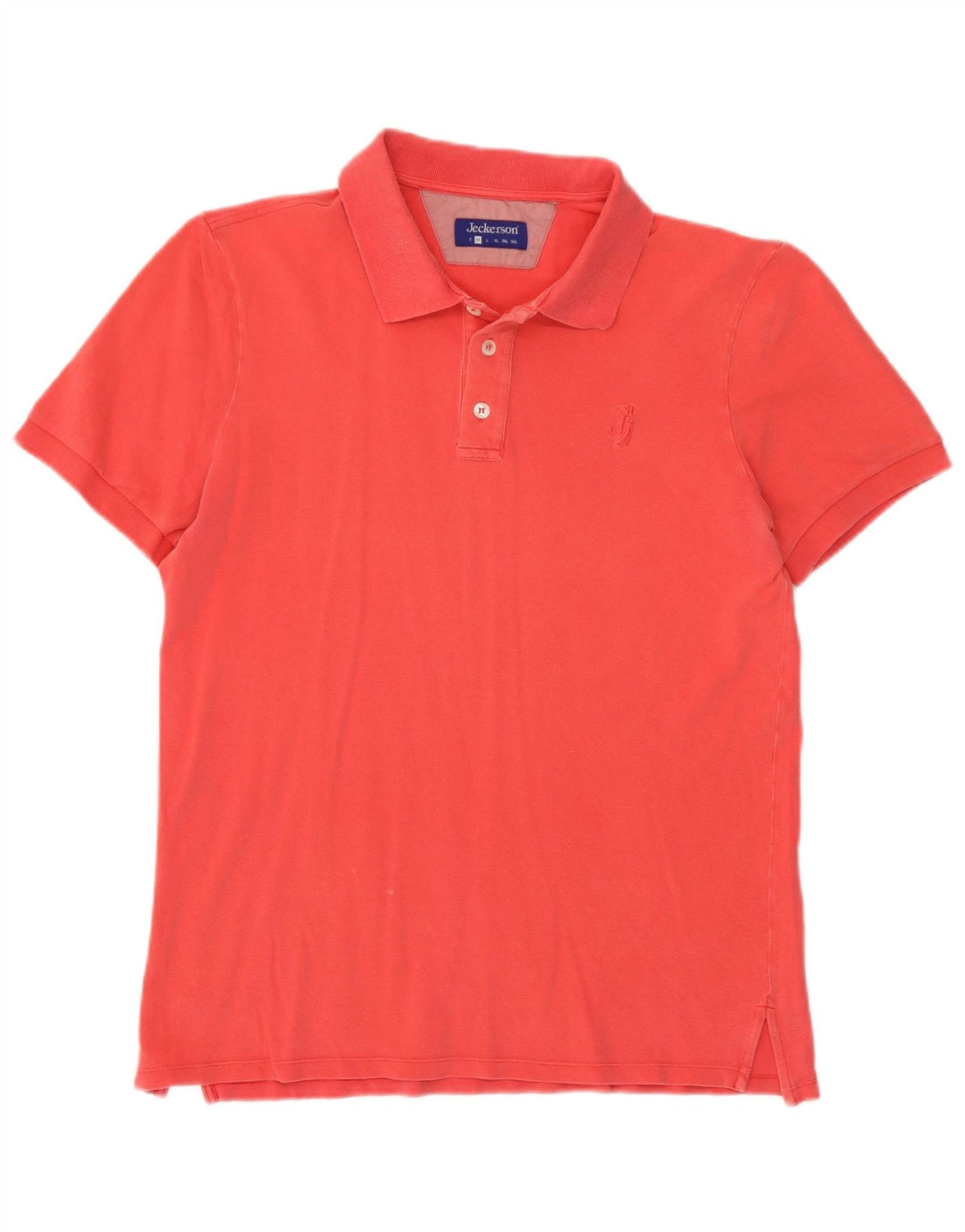 Jeckerson Herren-Poloshirt aus mittelrosa Baumwolle