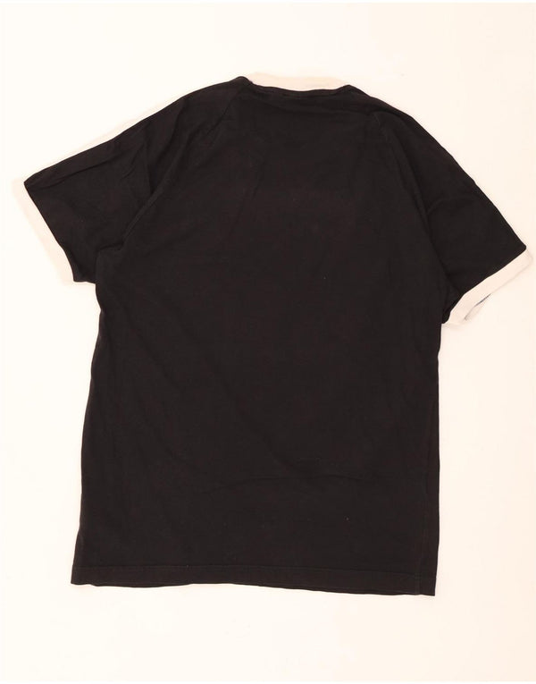 Adidas Herren T-Shirt Top Medium Schwarz Baumwolle