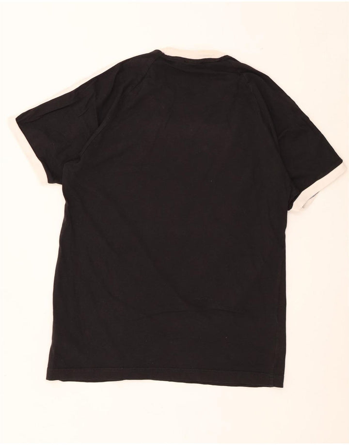 Adidas Herren T-Shirt Top Medium Schwarz Baumwolle