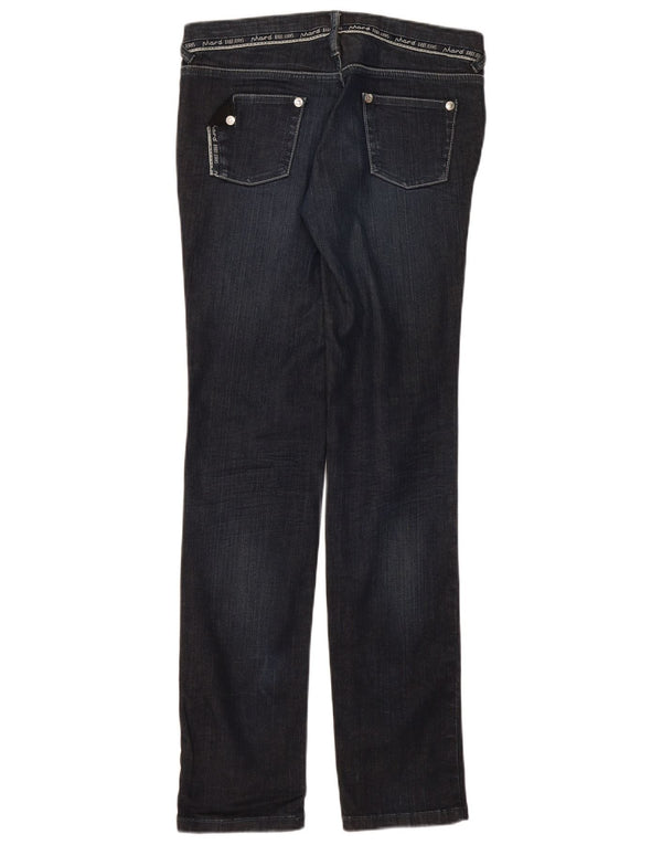 Phard Damen Graphic Slim Jeans UK 8 Small W32 L33 Marineblau Baumwolle