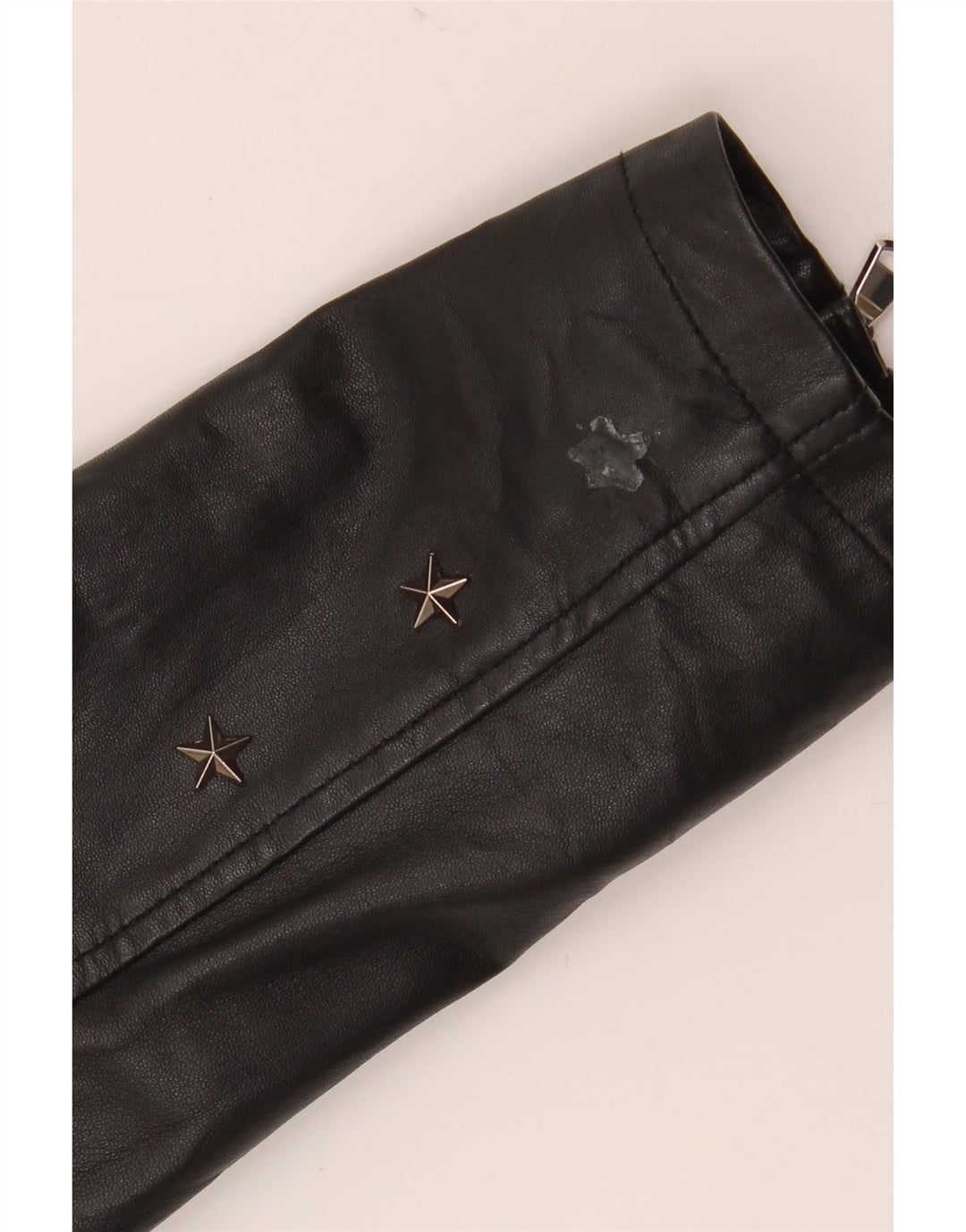 Conbipel Damen Leder Bikerjacke IT 40 Small Schwarzes Leder