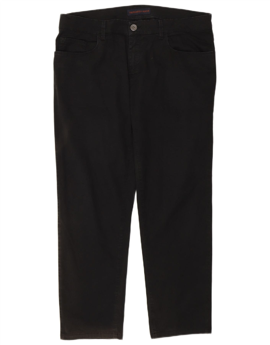 Trussardi Herren Straight Jeans IT 51 Large W37 L28 Schwarz