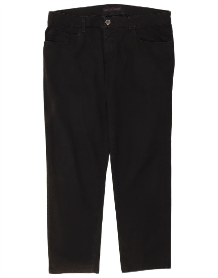 Trussardi Herren Straight Jeans IT 51 Large W37 L28 Schwarz
