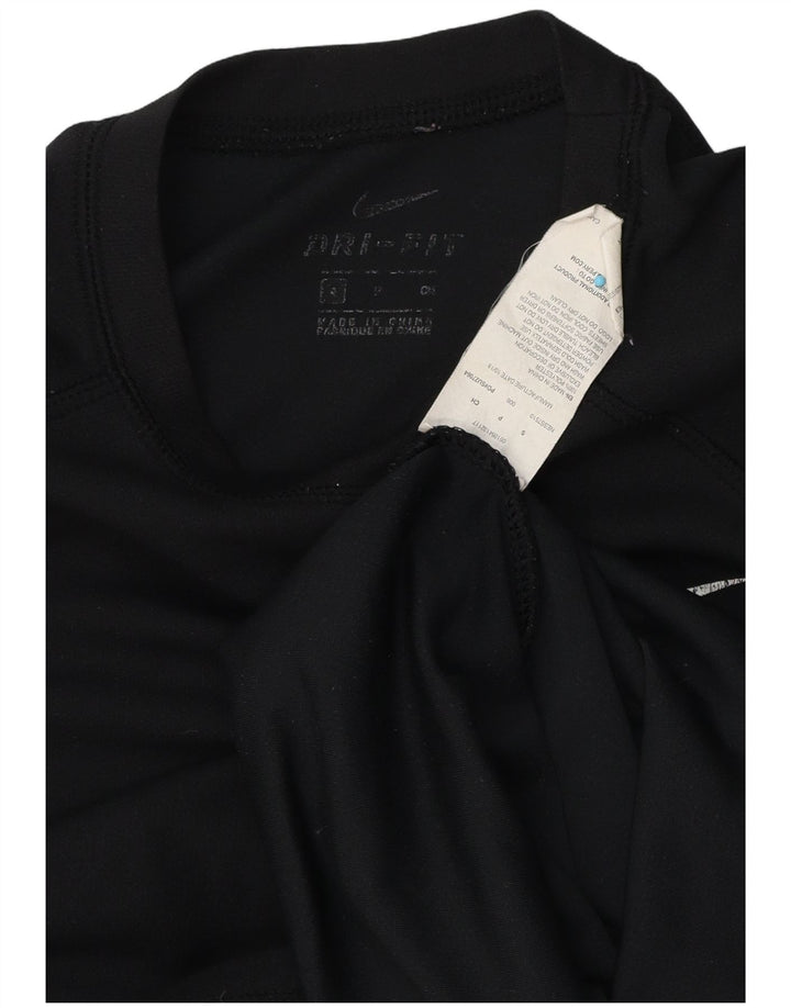 Nike Herren Dri Fit T-Shirt Top Small Schwarz Polyester